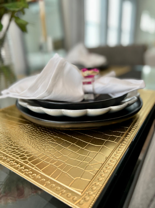 Gold Croc Placemat