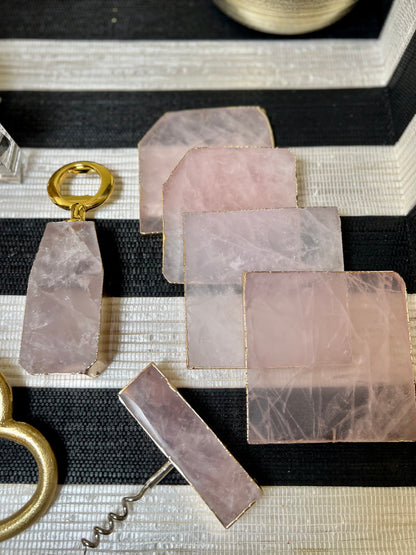 Pink Crystal Stone Bottle Opener