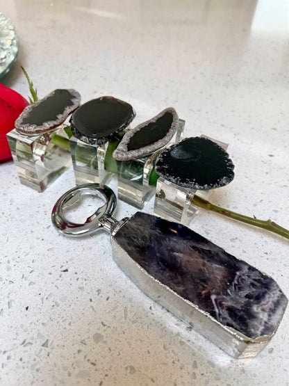 Black Agate Bottle Opener